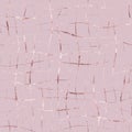 Rose gold foil. Seamless pattern. Glitter marble. Background sparkle lines. Abstract delicate structure wavy twist. Modern stylish