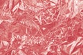 Rose Gold foil shiny texture, abstract red wrapping paper. Royalty Free Stock Photo