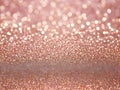 Rose gold glitter bokeh texture background, rose gold - bright and pink champagne sparkle glitter pattern background