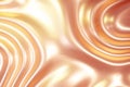 Rose gold liquid molten metal abstract wavy background with reflects