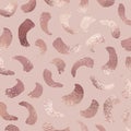 Rose gold. Luxurious vector texture with an abstract pattern and metallic effect Royalty Free Stock Photo