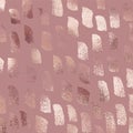 Rose gold. Luxurious vector texture with an abstract pattern and metallic effect Royalty Free Stock Photo