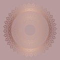 Rose gold mandala background