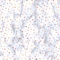 Rose Gold on marble background. Decorative vectorial pattern with rose gold dots. Marble rose gold pattern.