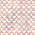 Rose Gold on marble background. Decorative vectorial pattern with rose gold triangle. Marble rose gold pattern.