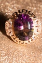 Rose Gold Ring With Ametrine