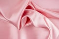 Rose Gold silk satin fabric texture background Royalty Free Stock Photo