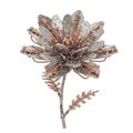 Rose Gold and Silver Metal Flower Abstract Design Royalty Free Stock Photo