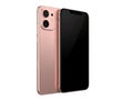 Rose gold smartphone with dual camera Royalty Free Stock Photo