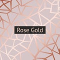 Rose gold. Vector decorative background with imitation of rose gold