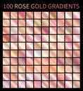 Rose Gold vector gradients collection for design Royalty Free Stock Photo