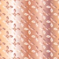Rose golden metal gradient flower pattern background Royalty Free Stock Photo