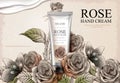 Rose hand cream ads