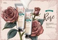 Rose hand cream ads