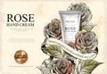 Rose hand cream ads