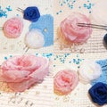 Rose handmade flowers