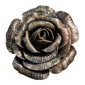 Rose handmade forged from metal Royalty Free Stock Photo