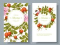 Rose hip vertical banners