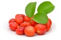Rose hips on a plate