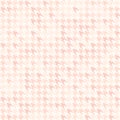 Rose houndstooth pattern. Seamless vector Royalty Free Stock Photo