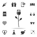 rose icon. Love or couple element icon. Detailed set of signs and elements of love icons. Premium quality graphic design. One of t Royalty Free Stock Photo