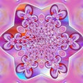 Rose in Kaleidoscope - Created with Gimp.