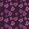 Rose leaf pattern vector seamless pattern