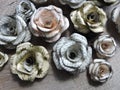 Rose made from old newspaper