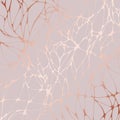 Rose marble. Abstract vector pattern with rose gold imitation. Decorative background for the design Royalty Free Stock Photo