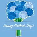 Rose Mother`s Day card