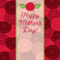 Rose Mother`s Day card