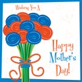 Rose Mother`s Day card