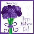 Rose Mother`s Day card