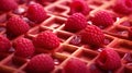 Rose Pattern Raspberry waffle roulet