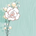 Rose and Pearls Background