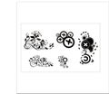 Floral ornament leaf scroll engraved retro flower pattern decorative design