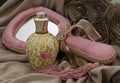 Rose perfume bottle with hand mirror & blouse