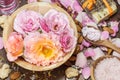 Rose petal spa Royalty Free Stock Photo