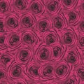 Rose petals seamless pattern ready for print and fashion wrapping textile awesome hand drawn