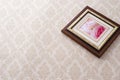 Rose photo in frame Royalty Free Stock Photo