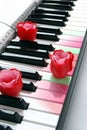Rose piano pastel