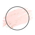 Rose and pink background stroke frame. Vector gold pink brush makeup beauty abstract geometric logo