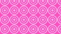 Rose Pink Concentric Circles Pattern Background