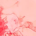 Rose Pink Marble. Acrylic Mix. Fluid Color Royalty Free Stock Photo