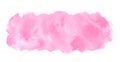 Rose pink watercolor stains rounded elongated background