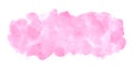 Rose pink watercolor texture, elongated, long rectangle shape