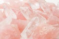 Rose quartz and Crystal Royalty Free Stock Photo