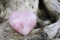 Rose Quartz Crystal Healing Heart Royalty Free Stock Photo