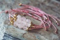 Rose quartz gemstone beautiful bracelet