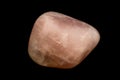 Rose Quartz Isolated on a Black Background Royalty Free Stock Photo